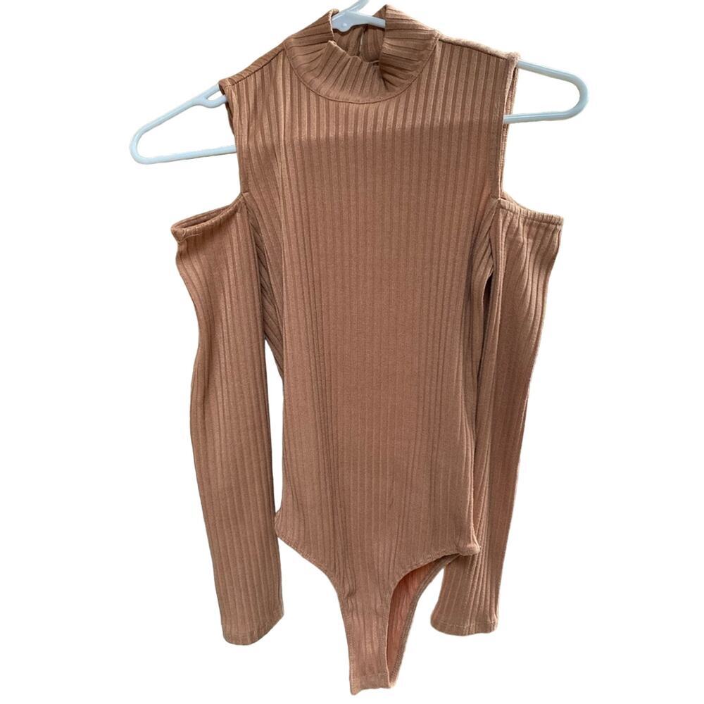 Forever 21 Boho Ribbed Rose Bodysuit S